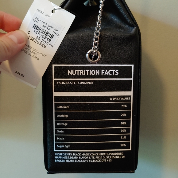 Goth Juice Carton Purse - Picture 2 of 8